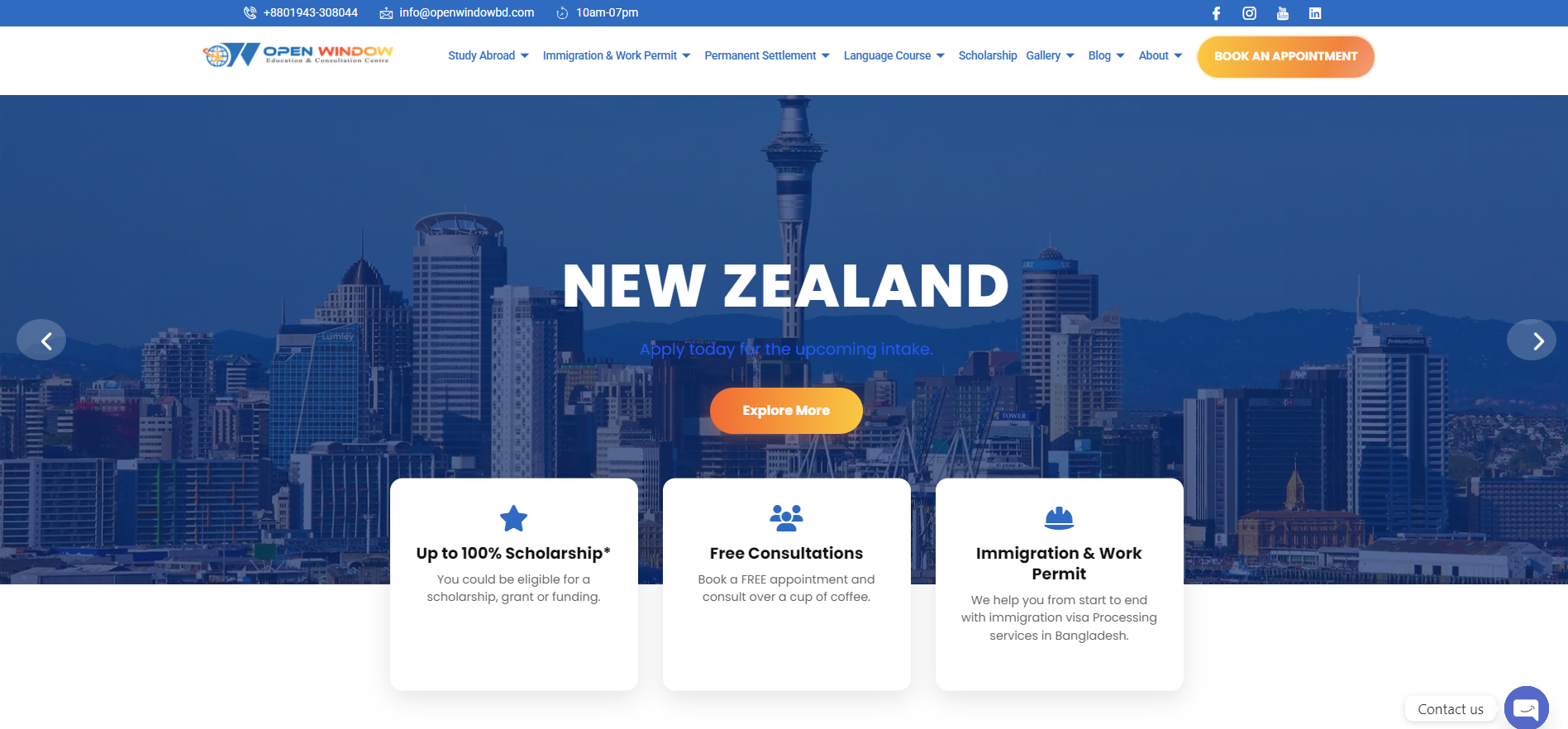 Education Consultancy Website